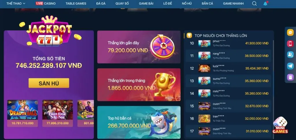 Hình ảnh minh họa sự đa dạng của các trò chơi tại kb69 win